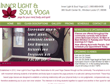 Tablet Screenshot of innerlightsoulyoga.com